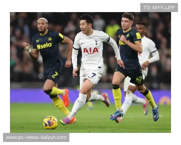 热刺进攻层层压迫，孙兴慜劲射稍偏